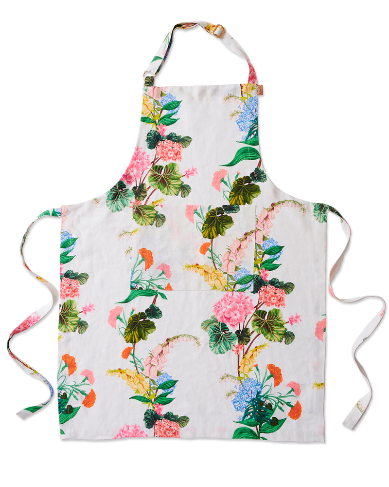 Bouquet Beauty Linen Apron