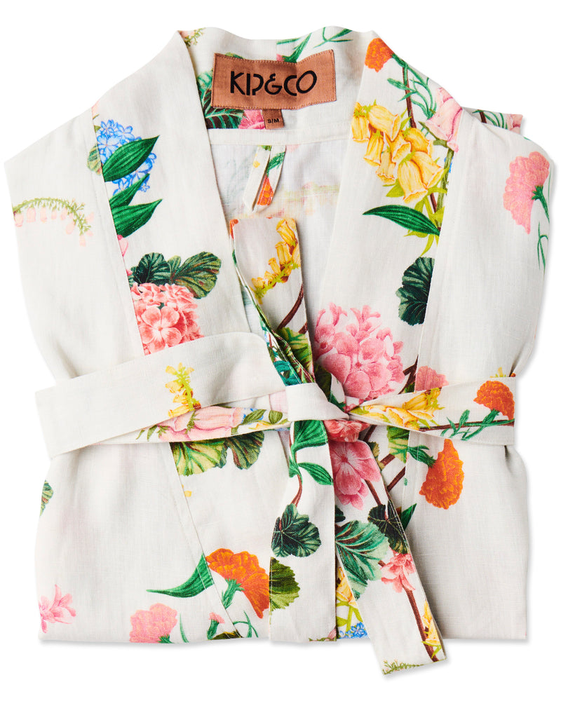 Bouquet Beauty Linen Robe