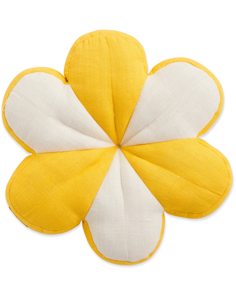 Buttercup Linen Petal Cushion