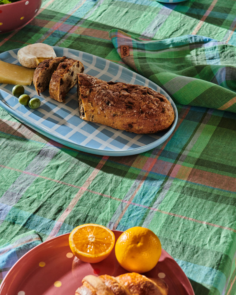 Blue Bird Tartan Platter