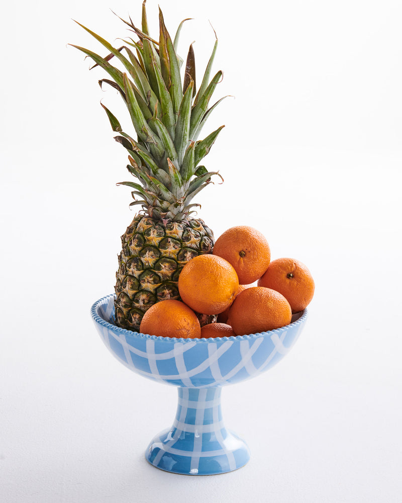 Blue Bird Tartan Fruit Bowl