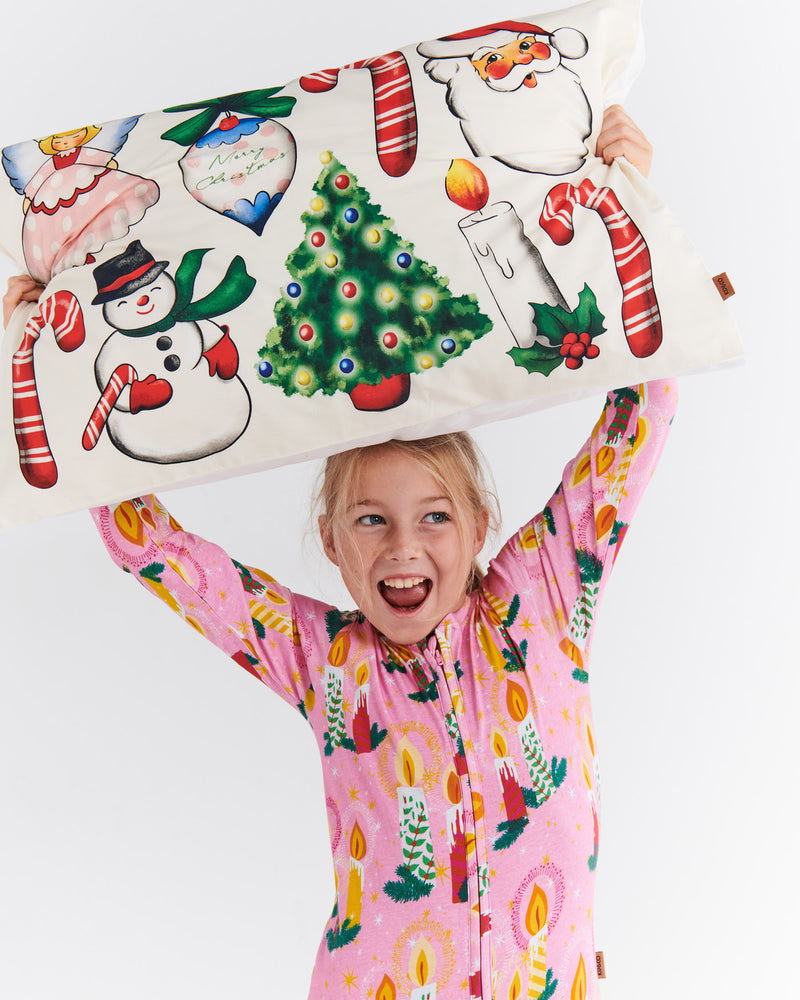 Merry Dreams Organic Cotton Pillowcase