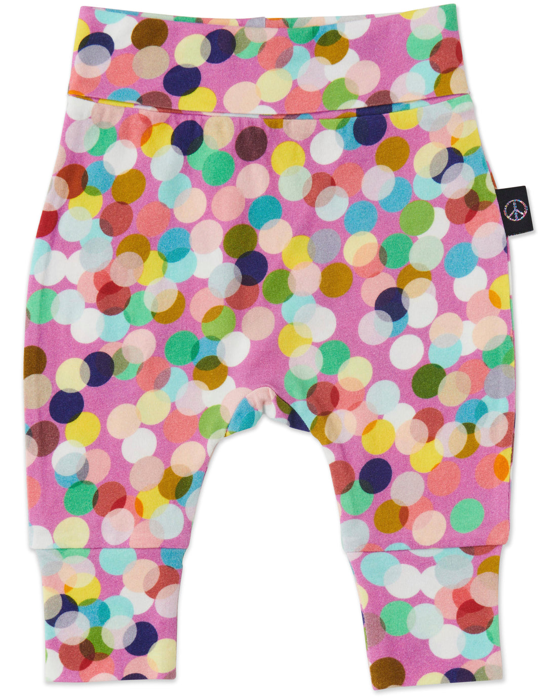 Confetti Pink Organic Drop Crotch Pant