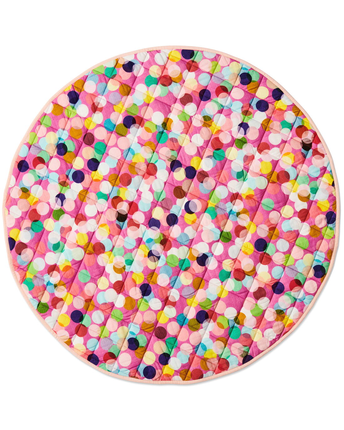 Confetti Pink Quilted Baby Play Mat