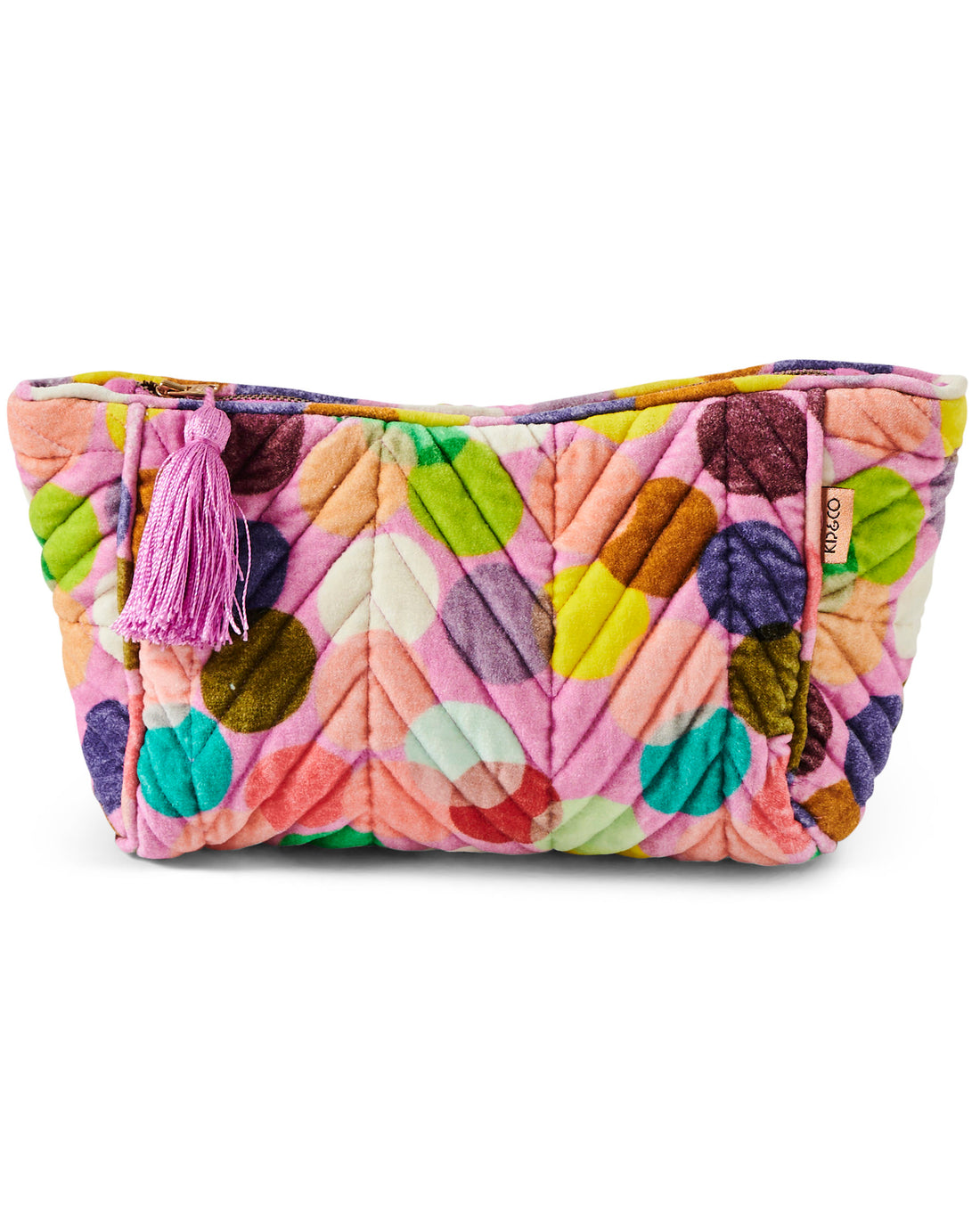 Confetti Pink Velvet Toiletry Bag