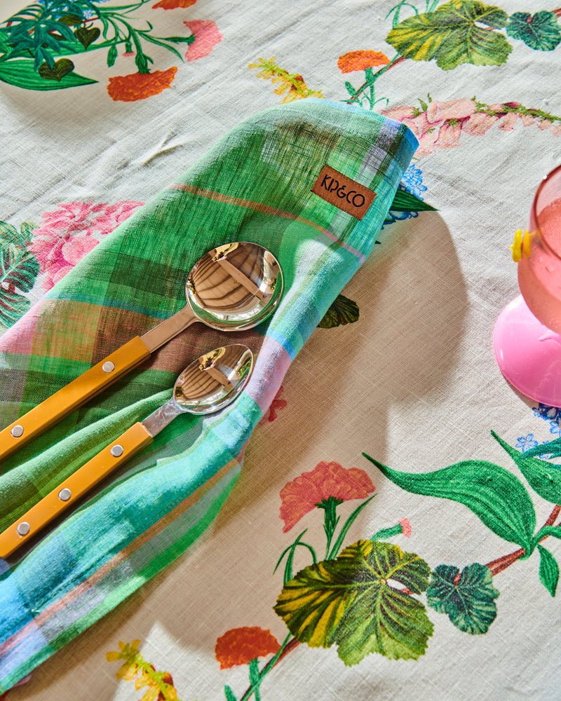 Bouquet Beauty Linen Tablecloth