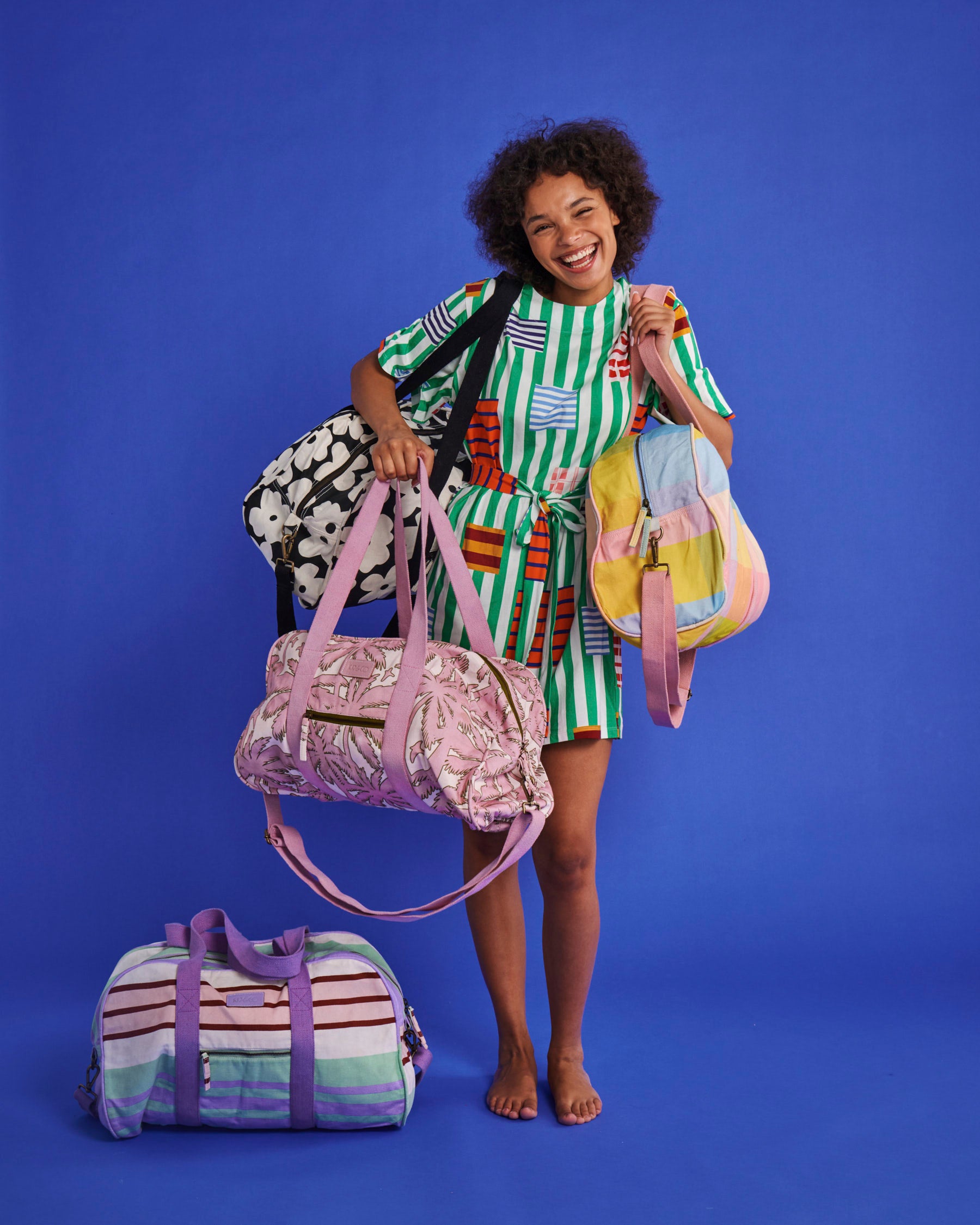 Corfu Tartan Duffle Bag Kip&Co