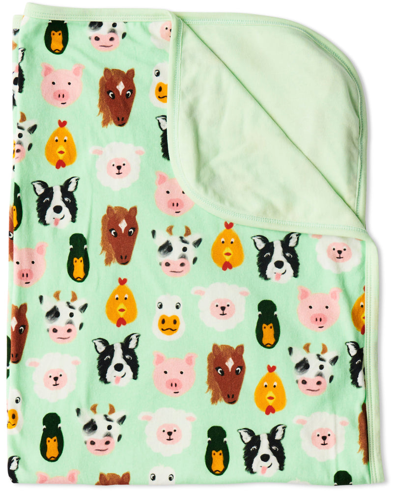 Farm Friends Organic Cotton Snuggle Blanket