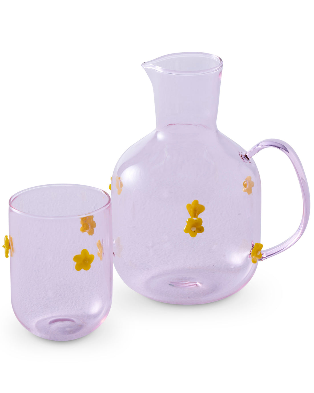 Flower Power Carafe & Glass