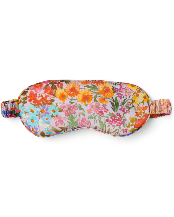 Forever Floral Lilac Silk Eye Mask