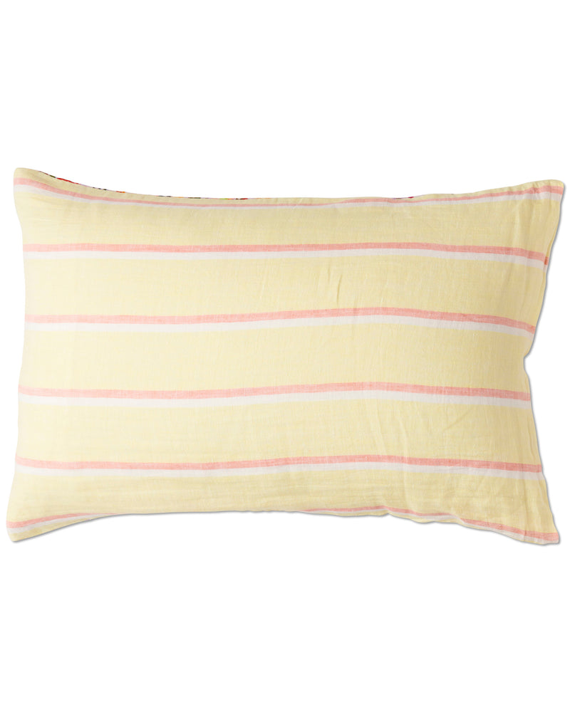 Full Bloom Reversible Linen Quilted Pillowcases