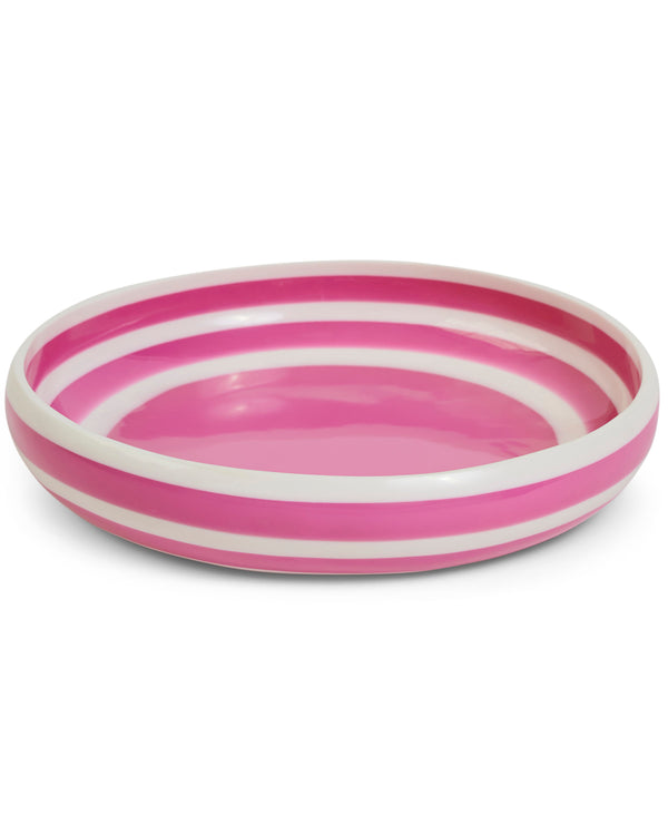 Gypsy Rose Stripe Resin Serving Bowl