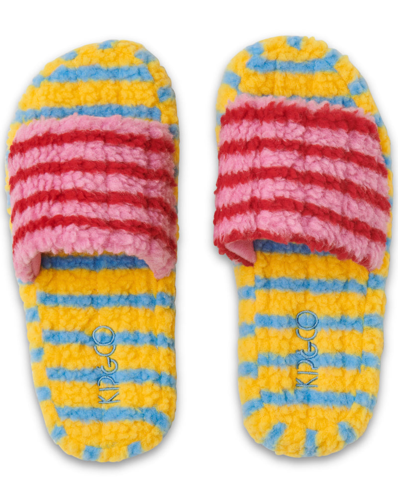 Hawaiian Dreams Quilted Sherpa Adult Slippers