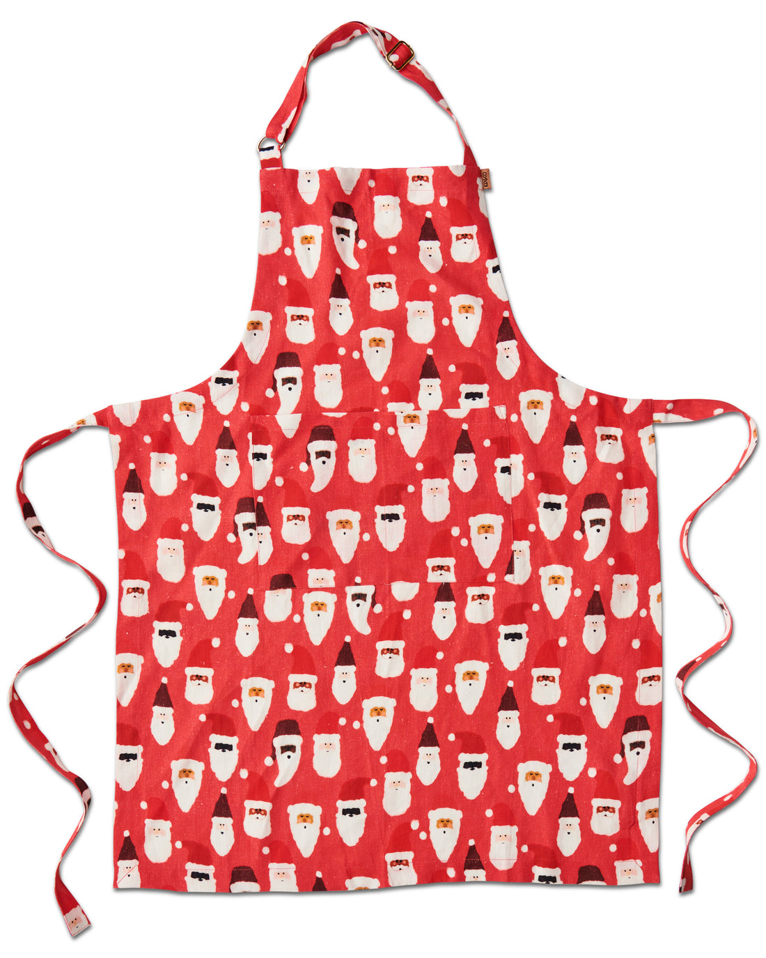 HoHoHo Red Linen Apron