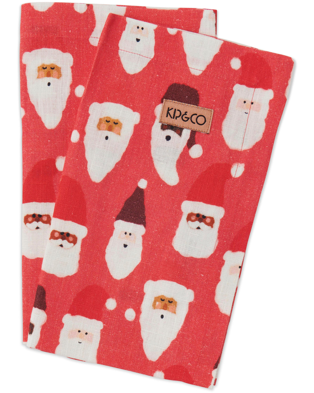 HoHoHo Red Linen 4P Napkin Set