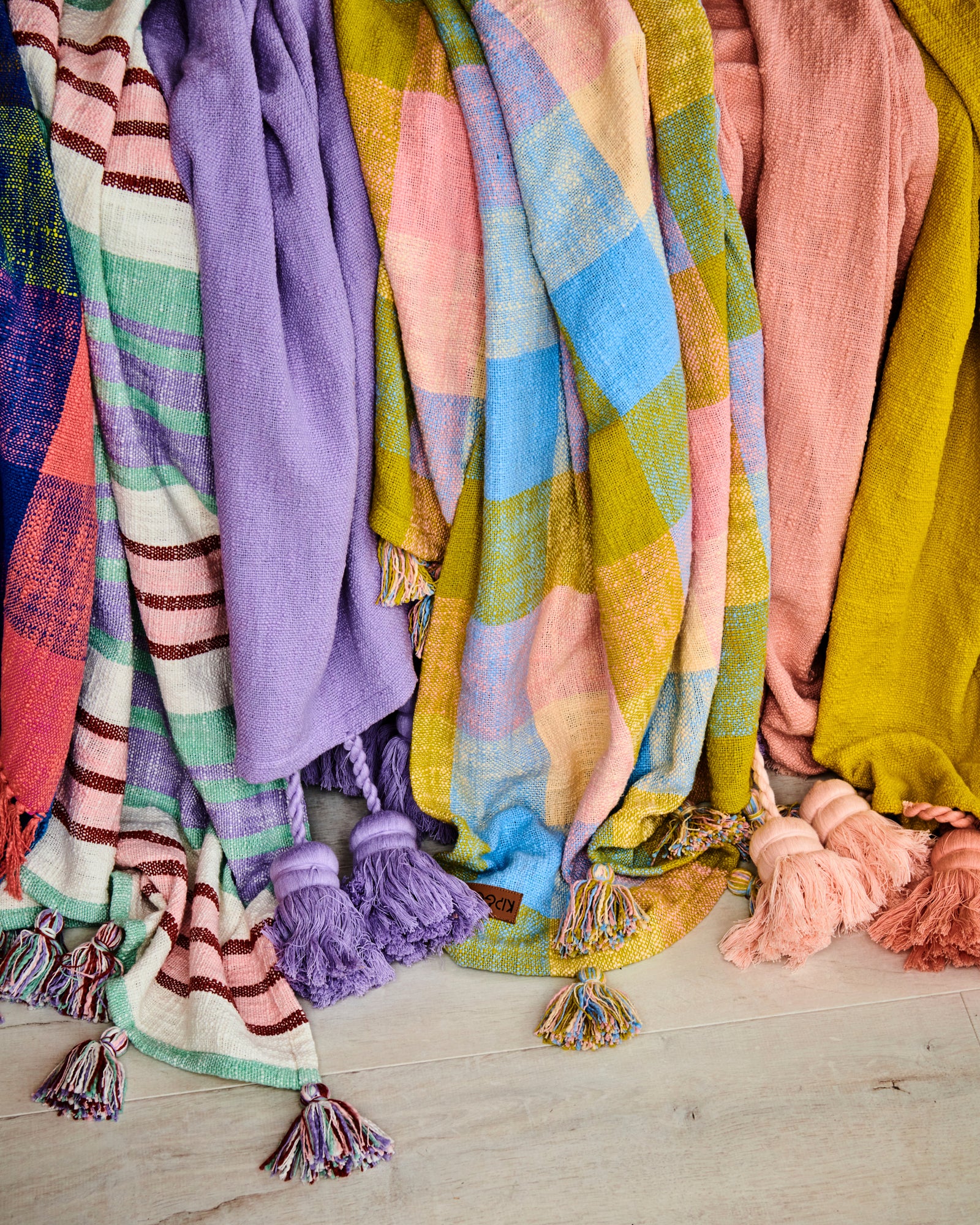 Lilac Kip And Co Tassel Throw Dusty Pink Tassel Throw – Kip&Co