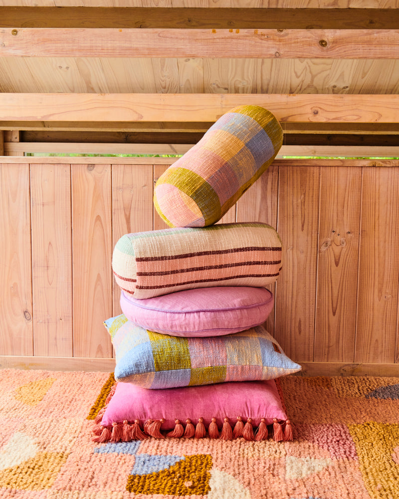 Corfu Tartan Woven Cushion