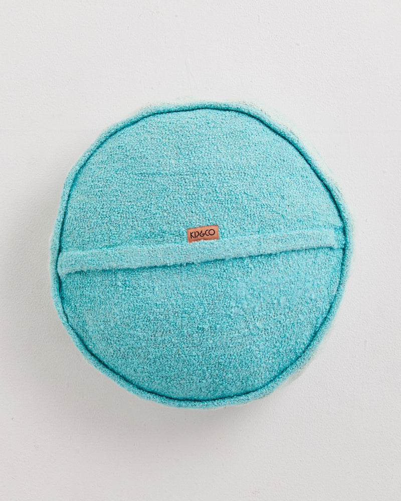 Oceanic Round Boucle Cushion