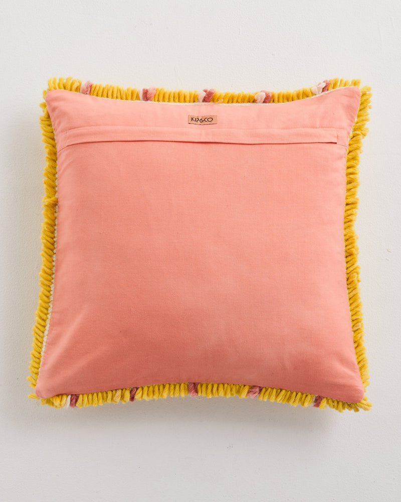 Pina Colada Stripe Felted Wool Cushion