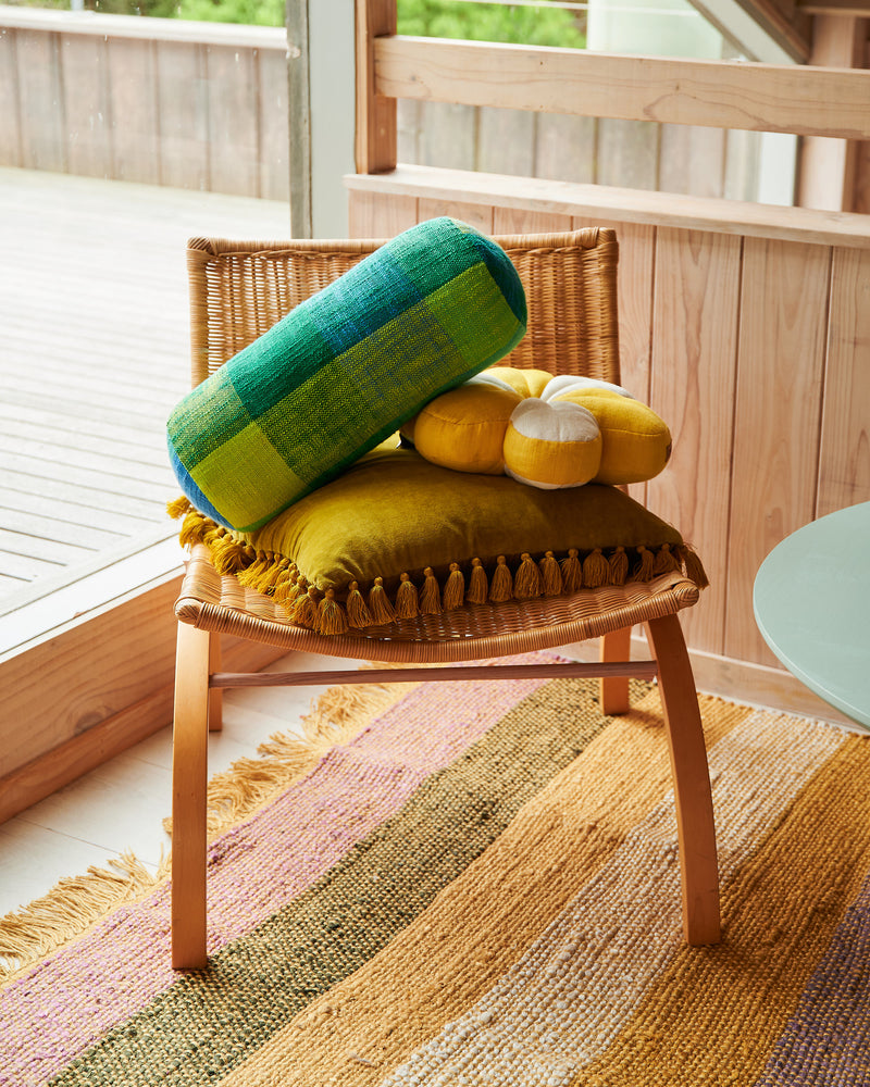 Buttercup Linen Petal Cushion