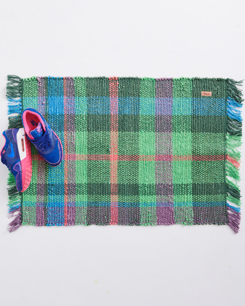 Jewel Of The Nile Tartan Jute Floor Mat