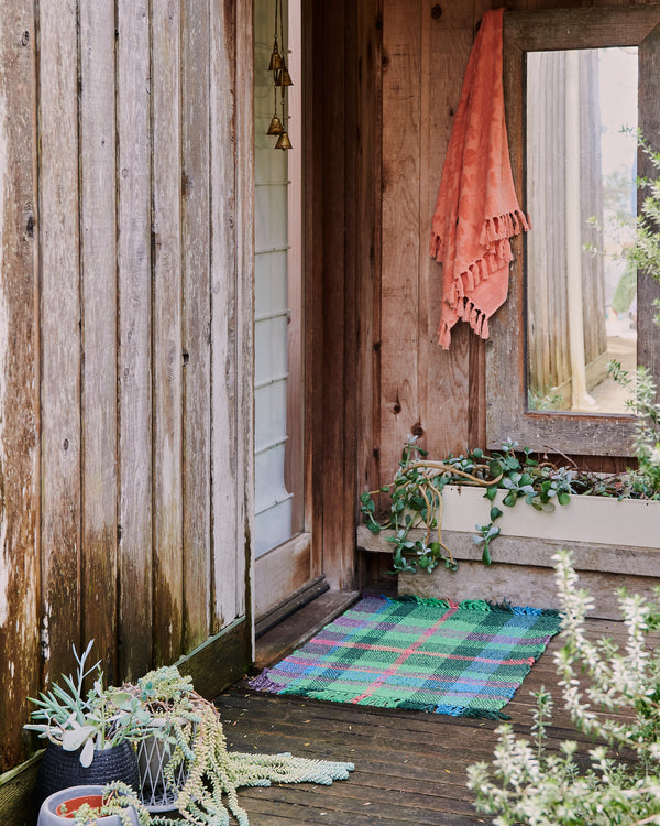 Jewel Of The Nile Tartan Jute Floor Mat