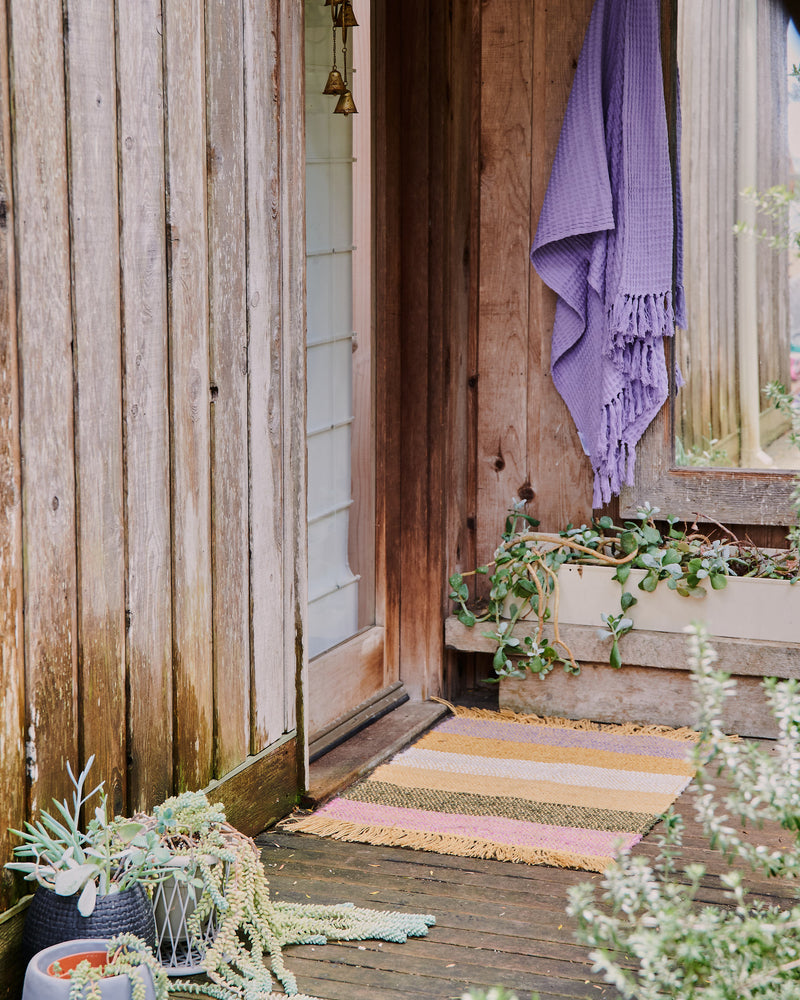 Lilac Waffle Bath Sheet / Beach Towel