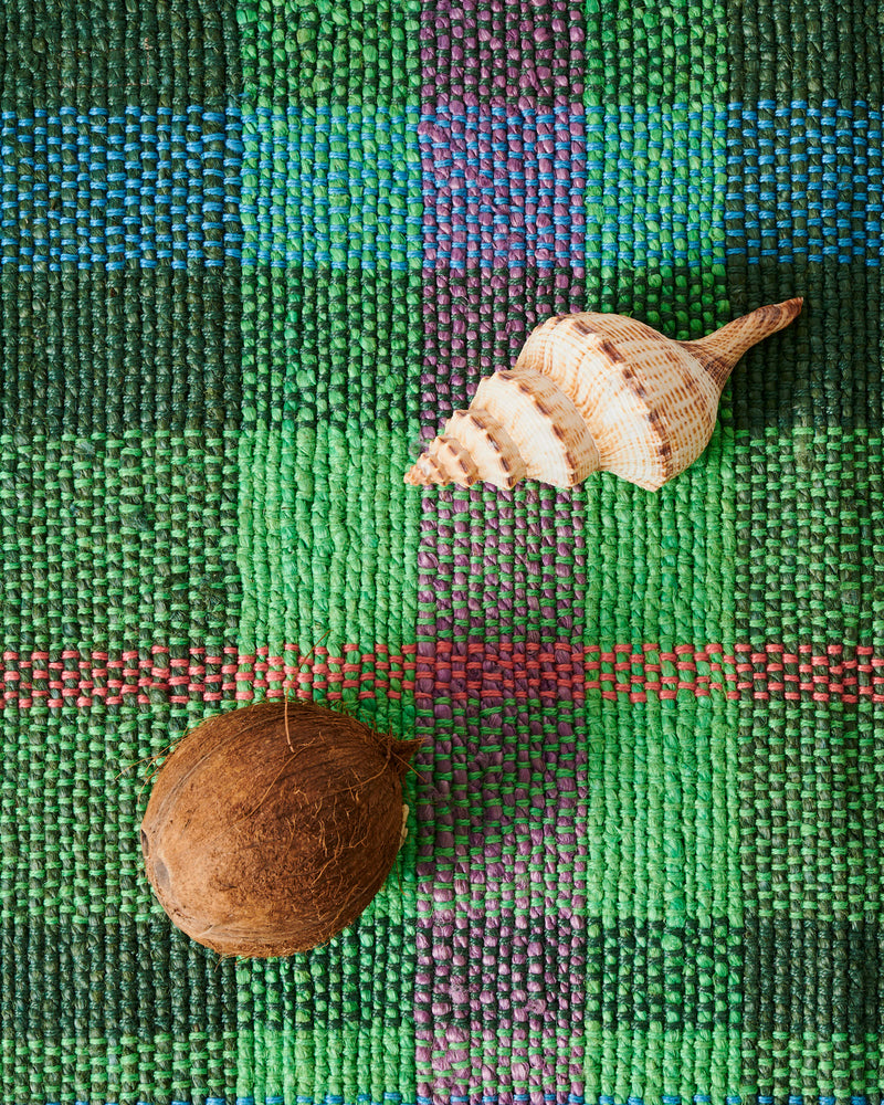 Jewel Of The Nile Tartan Jute Floor Mat