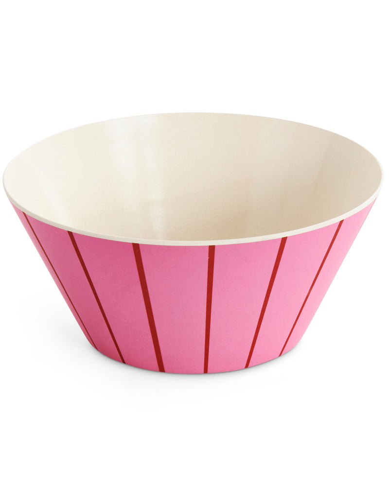 Iced Vovo Stripe Salad Bowl