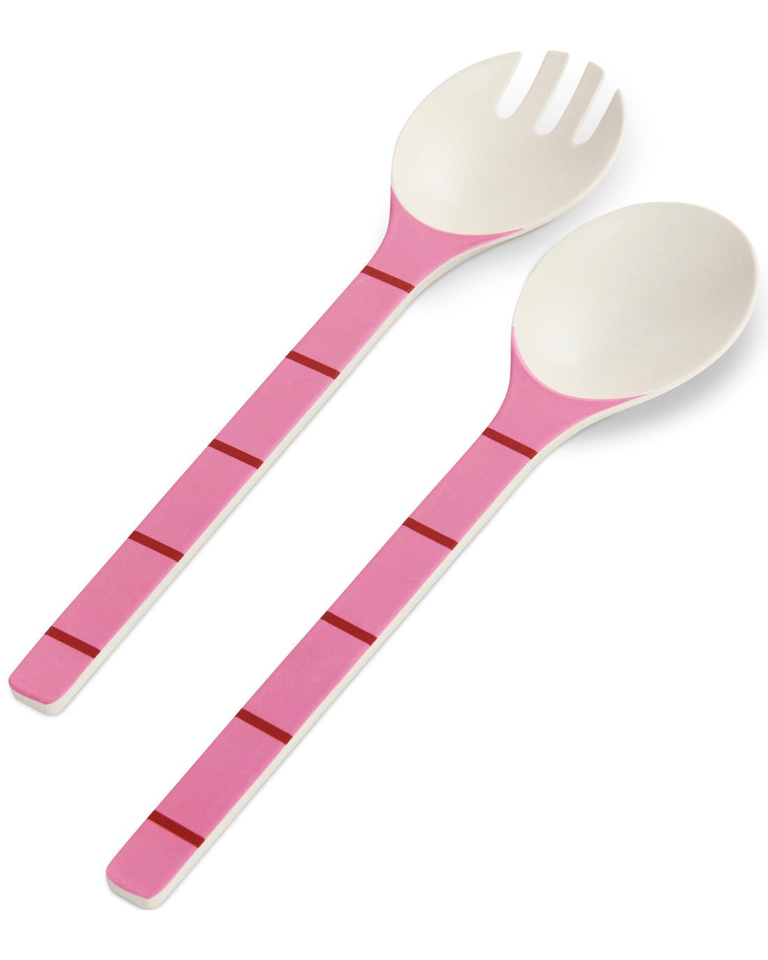 Iced Vovo Stripe Salad Servers Set