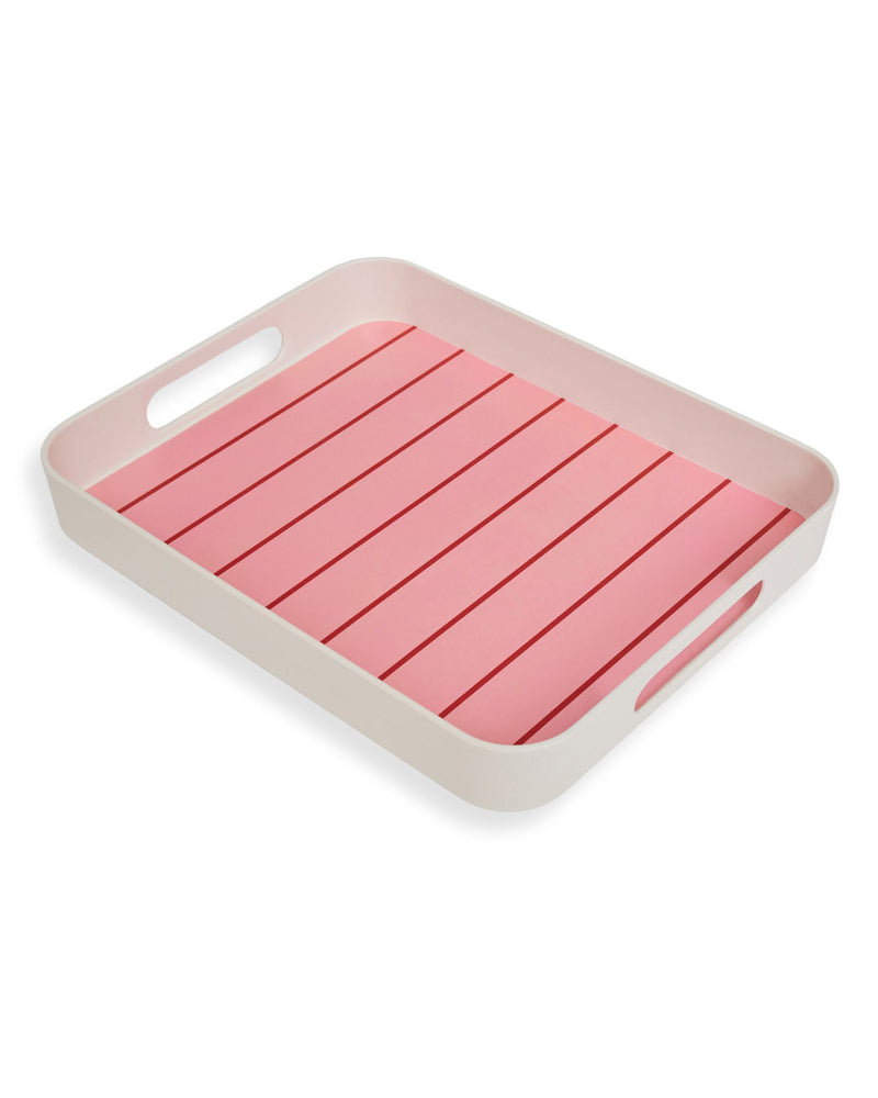 Iced Vovo Stripe Serving Tray