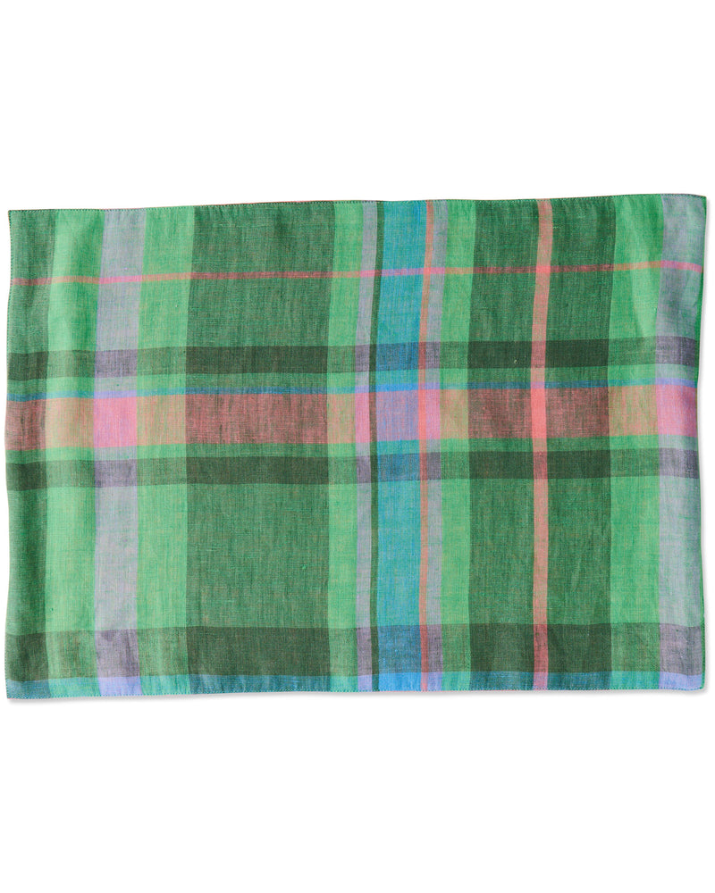 Jewel Of The Nile Tartan Linen 4P Placemat Set