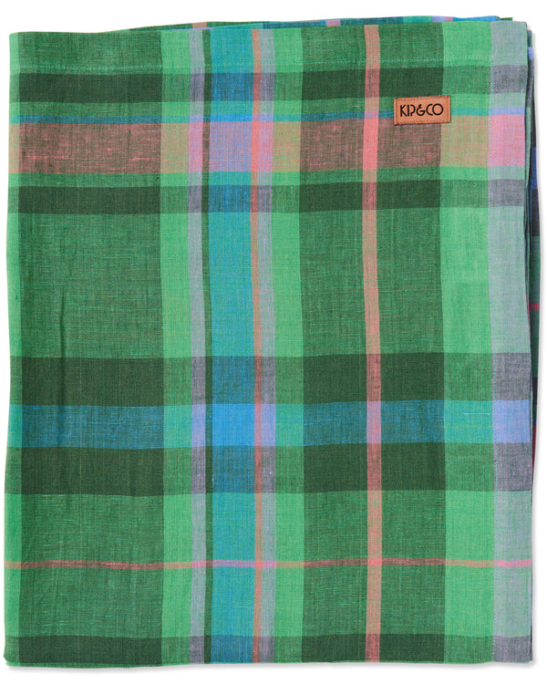 Jewel Of The Nile Tartan Linen Tablecloth