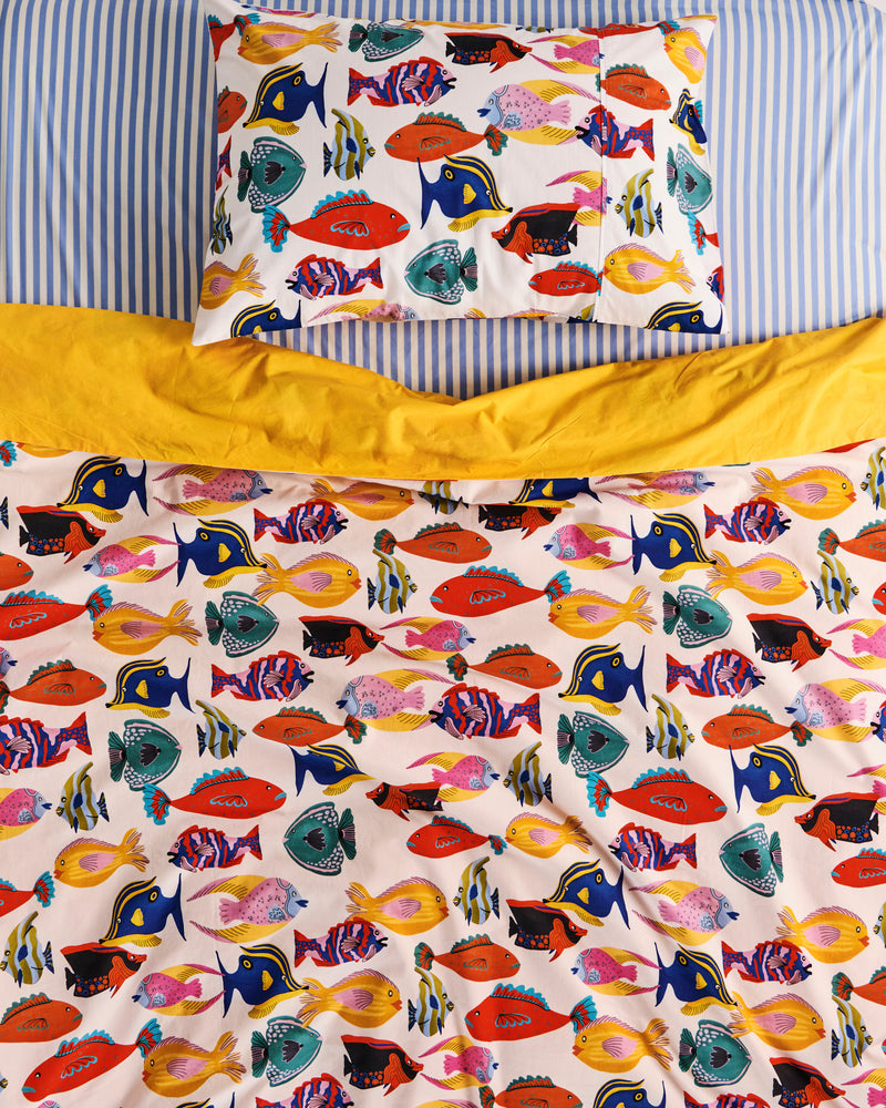 Fishy Business Organic Cotton Pillowcase