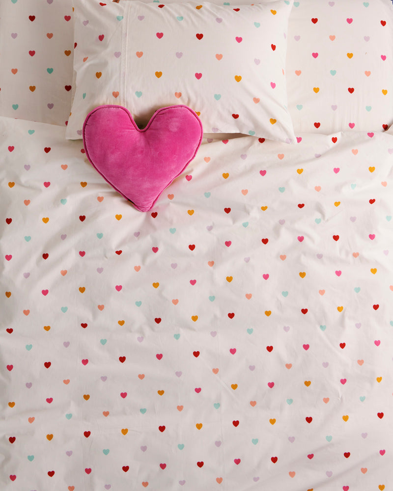 I Heart You Organic Cotton Fitted Sheet