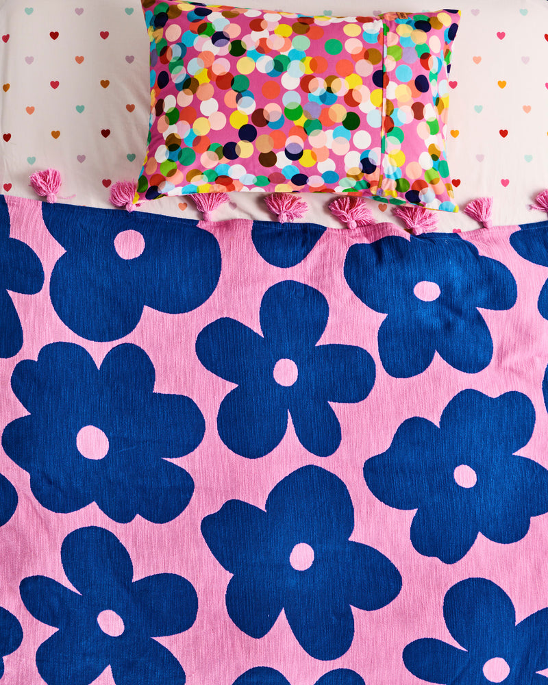 Confetti Pink Organic Cotton Pillowcase