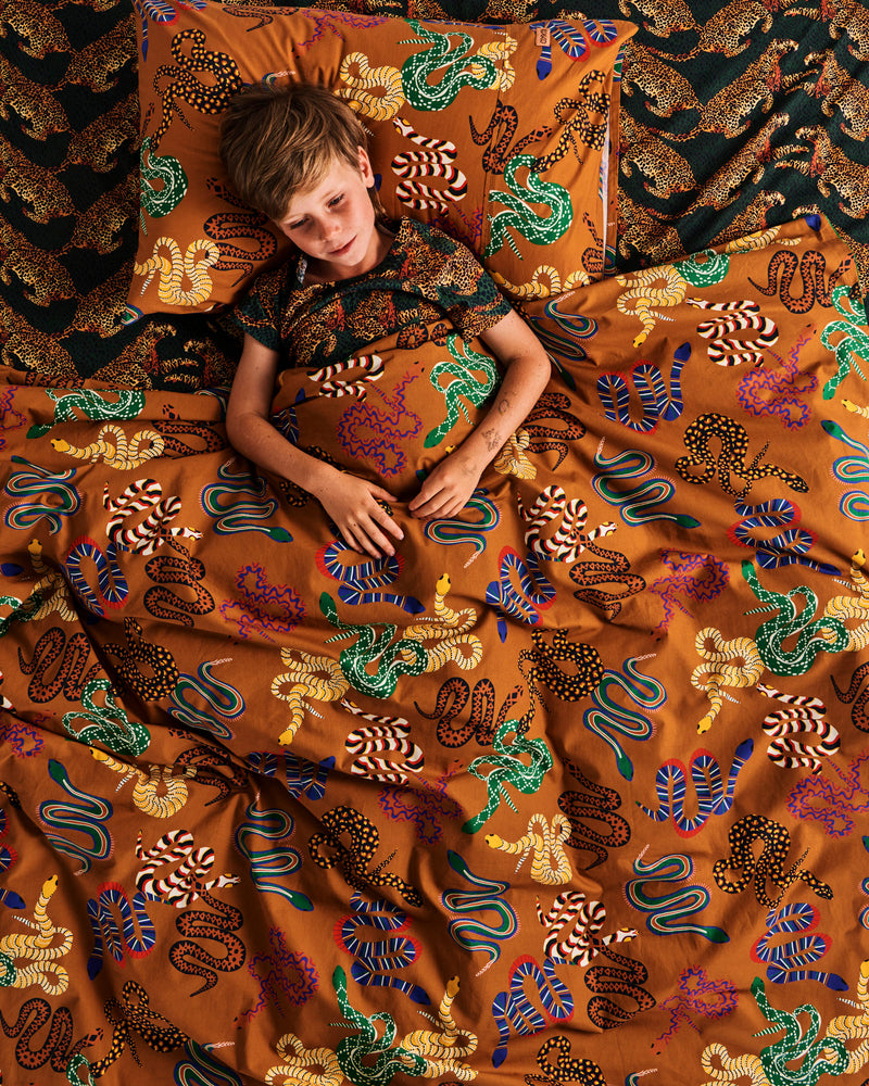 Snake Pit Organic Cotton Quilt Cover