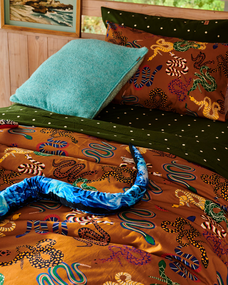 Snake Pit Organic Cotton Pillowcase