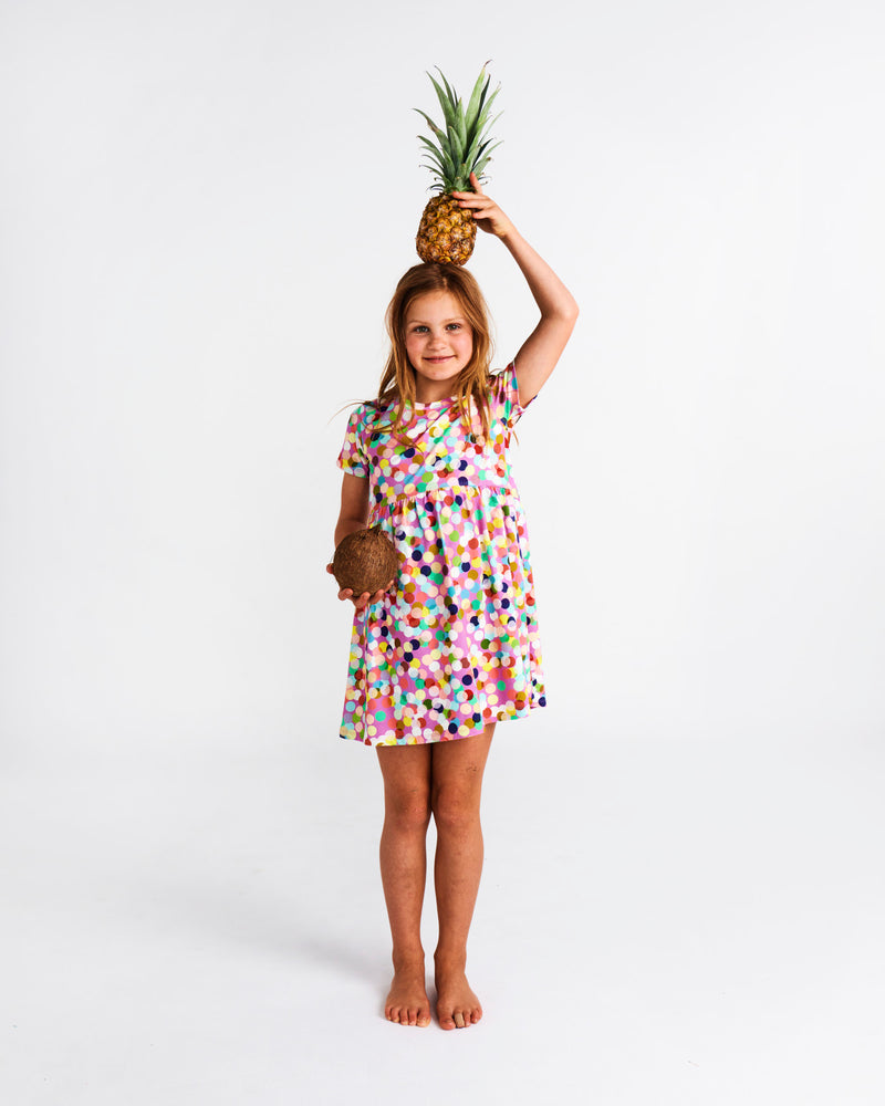 Confetti Pink Organic Cotton Everyday Dress