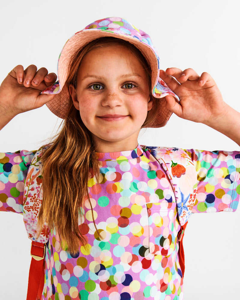 Confetti Pink Beach Hat