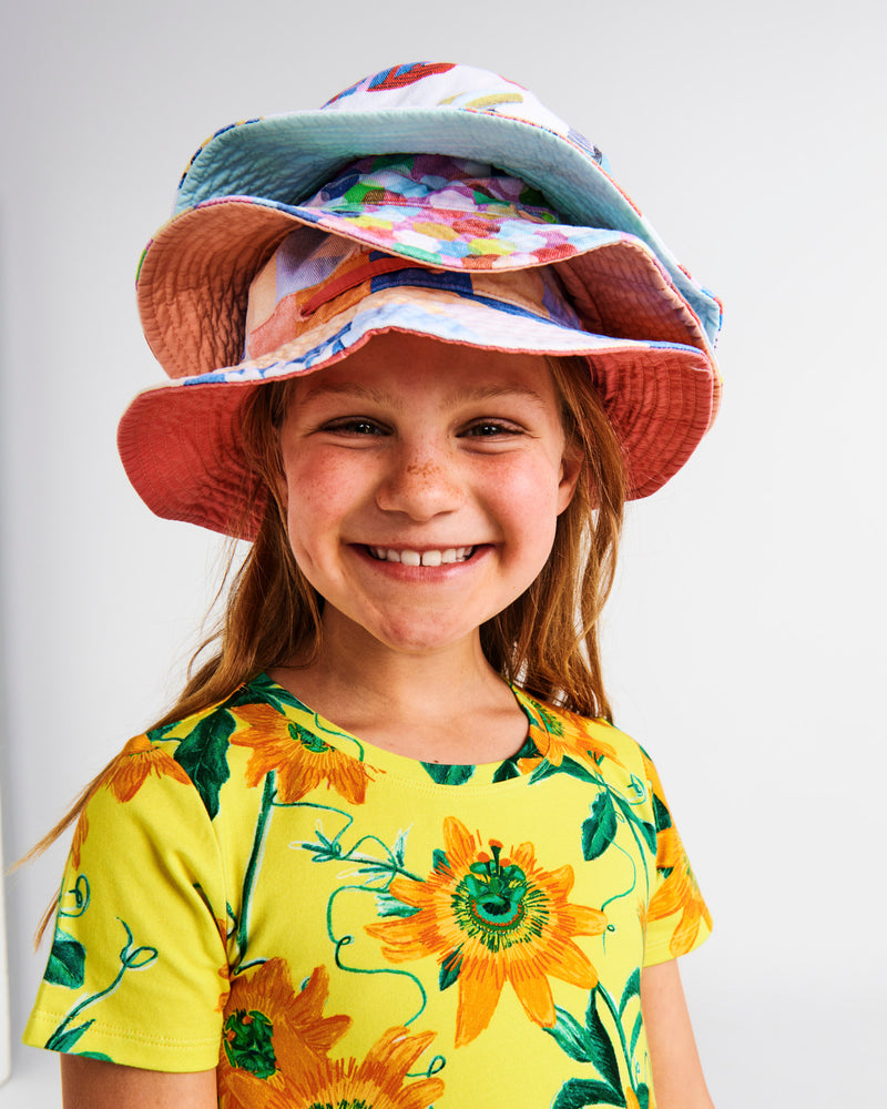 Confetti Pink Beach Hat