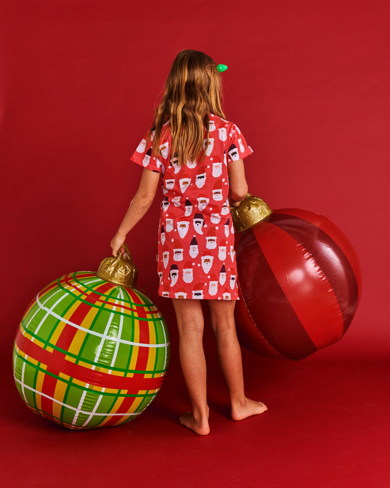 HoHoHo Red Organic Cotton Short Sleeve Nightie