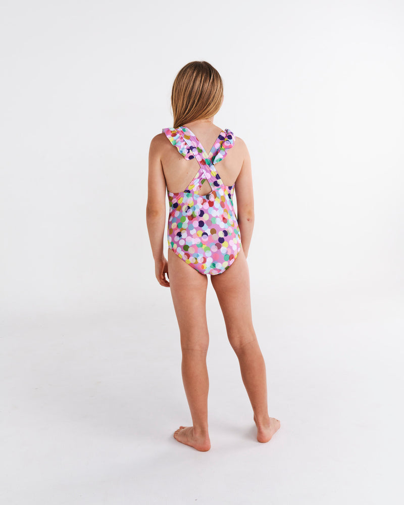 Confetti Pink One Piece Bathers