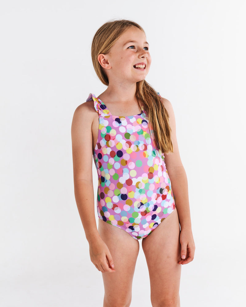 Confetti Pink One Piece Bathers