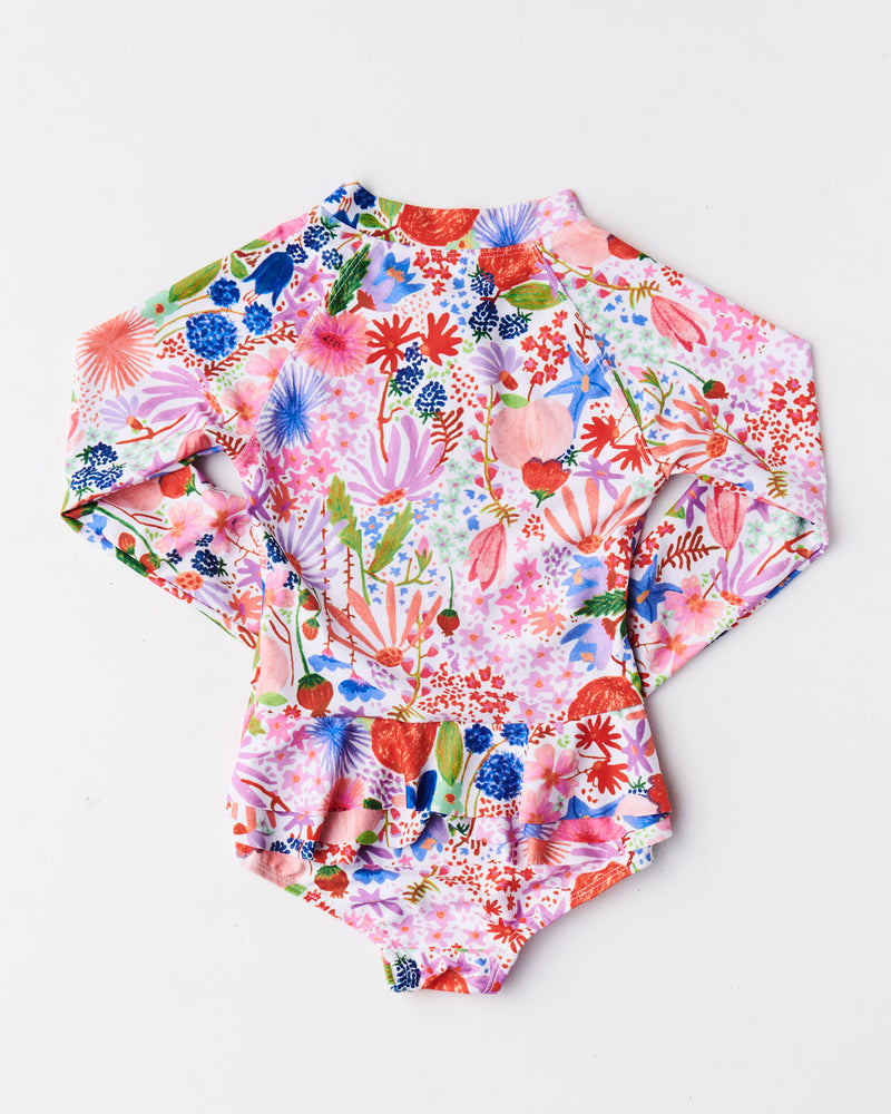 Meandering Meadow Long Sleeve Bathers