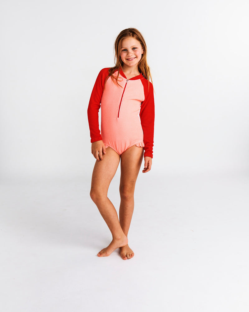 Long sleeve swimsuit cheeky on sale