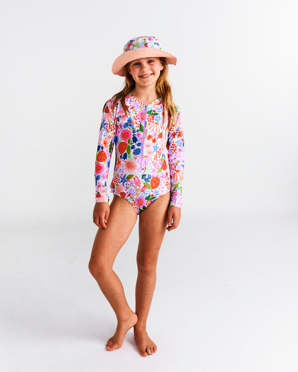 Meandering Meadow Long Sleeve Bathers