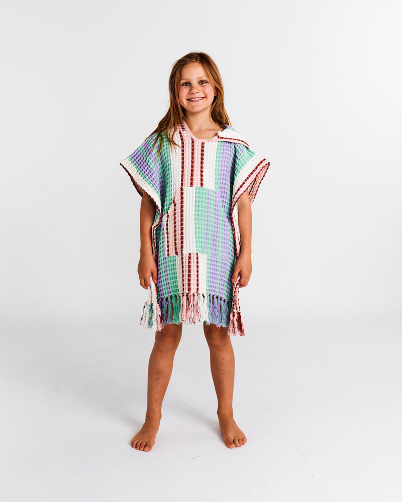 Island Delight Kids Waffle Poncho