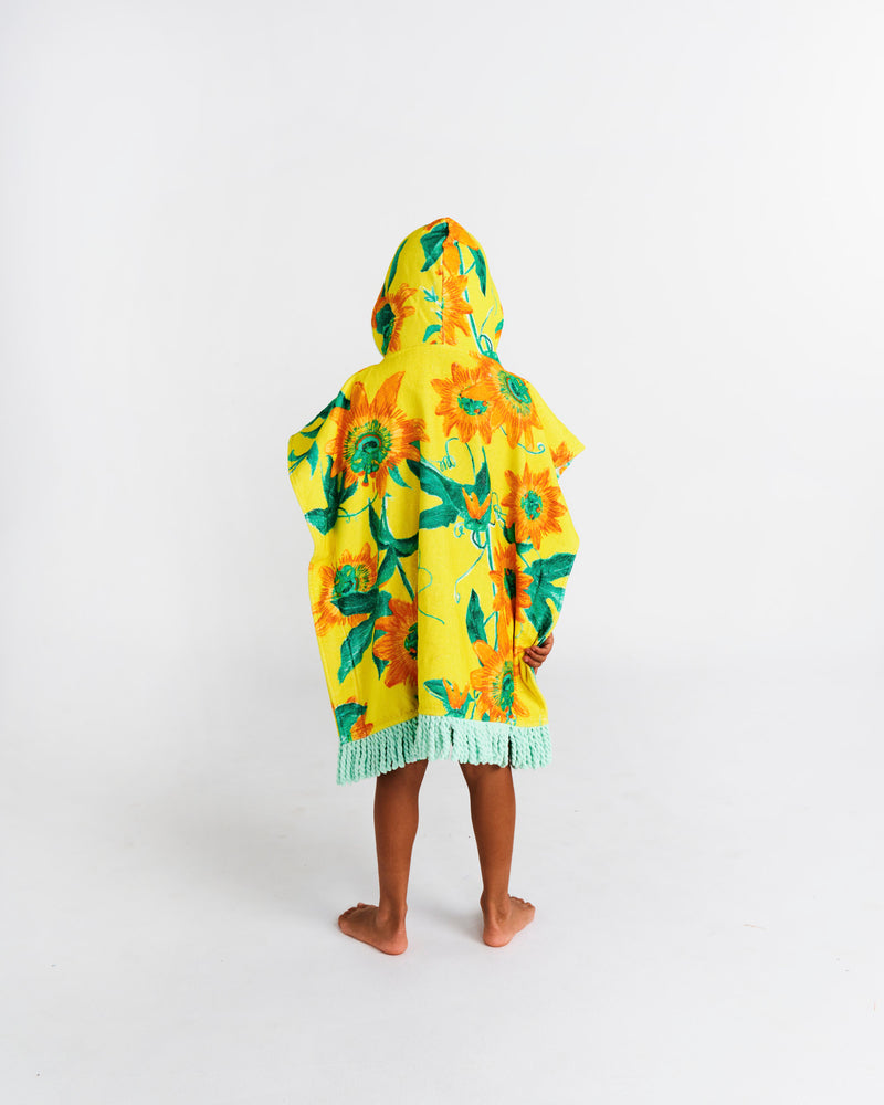 Passiona Printed Kids Terry Poncho