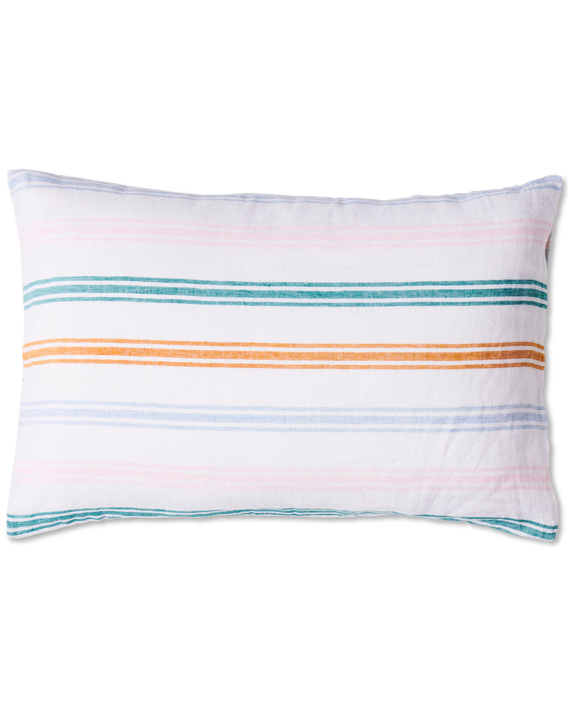 Lazy Sunday Reversible Linen Quilted Pillowcases